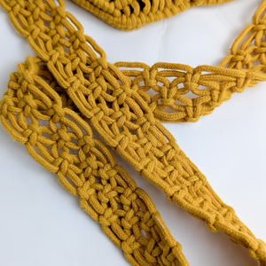 กระเป๋าครึ่งวงกลมถักโครเชต์ทำมือ JNC Macrame พร้อมซิปปิด กระเป๋าโท้ทน้ำหนักเบาสำหรับทุกเพศ เหมาะสำหรับการเดินทางและการช้อปปิ้ง - Product Image 6