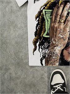 T-shirt graphique Y2K pour homme, vintage, manches courtes, col rond, streetwear, t-shirts originaux - Product Image 3