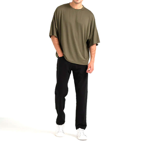 เสื้อยืดคอตตอนลำลองไซส์ใหญ่พิเศษสำหรับผู้ชาย ระบายอากาศได้ดี เป็นมิตรกับสิ่งแวดล้อม มีโลโก้ด้านหน้า เหมาะสำหรับฤดูร้อน - Product Image 6