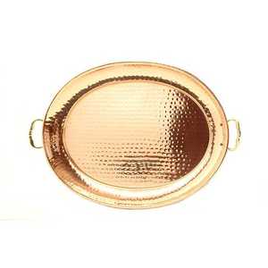 Plateau en cuivre pur, best-seller, forme personnalisable, produit indien, bonne qualité, fait main avec poignée, plusieurs tailles, adapté au Ramadan - Product Image 6