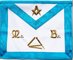 Écusson Maçonnique Simple en Forme de Triangle, Écologique, 3D, Personnalisé, à Coudre, en Similicuir, Brodé à la Main, Rite Français, Modèle Maître Tablier - Product Image 1