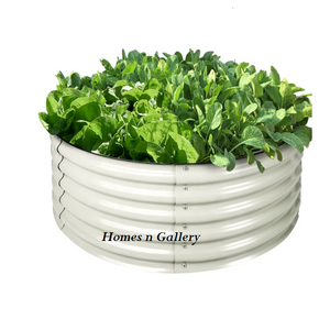 Dernière vente chaude Kit de boîtes de jardin surélevées en métal galvanisé de forme ronde pour légumes et fruits au prix de gros - Product Image 4