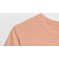 Camiseta Formal de Cuello Redondo para Mujer, Estampado Sólido/Floral, Manga Corta, Corte Regular, 100% Algodón Orgánico, Ecológica, de Secado Rápido