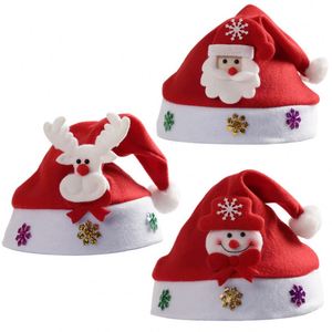 Gorro de Santa Claus Navideño, Suave, Rojo y Blanco, de Felpa, con Borde Esponjoso y Pompón, Accesorio Festivo para Disfraces - Product Image 5
