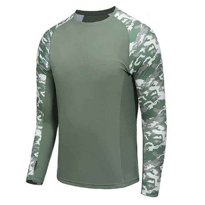 Camisa de Pesca de Manga Larga para Hombre, Tallas Grandes, UPF50, Ligera, con Logotipo Personalizado, Impresión por Sublimación, Ropa de Pesca para Exteriores, Venta al Por Mayor - Product Image 1