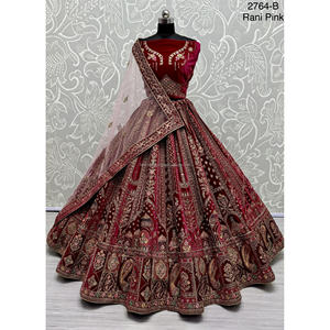 Nupcial Indio Desgaste Terciopelo Colecciones Para Novia Con Zarkhan Trabajo Por Fabzone - Product Image 4