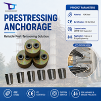 Ancrage de post-tension monofilament plat en acier de 15,24 mm personnalisable certifié CE pour l'ingénierie des ponts