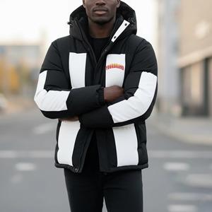 Veste d'hiver réversible à capuche pour homme et femme, grande taille, chaude, coupe-vent, imperméable, respirante, pour la montagne - Product Image 1