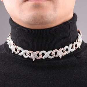 Premium <b>Iced</b> Hip Hop <b>Chain</b> Available in Silver Moissanite, Silver Lab Diamond and 10K/14K Gold Lab Diamond Statement Necklace - Product Image 3