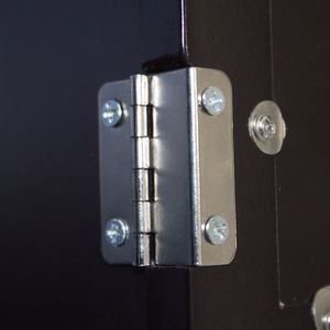 Mobiletto da Bagno a Una Porta con Tre Scomparti, Grigio-Marrone ad Alta Visibilità - Product Image 2