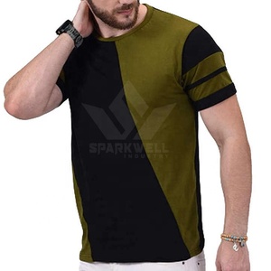 เสื้อยืดรักบี้ผู้ชายสีดำอมเขียว คอวี แขนสั้น ระบายอากาศได้ดี ผลิตจากโพลีเอสเตอร์ เหมาะสำหรับออกกำลังกาย - Product Image 4