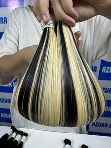 Offre spéciale 100% vietnamien Ombre droite en vrac Extensions de cheveux humains soyeux doux sans perte HD dentelle Afro lâche vague profonde faisceau - Product Image 4