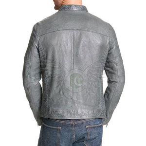 Chaqueta de Cuero de Moda Urbana Personalizada para Hombre, Chaqueta de Cuero de Moda con Cierre de Cremallera para Invierno, Estilo Casual para Hombre - Product Image 3