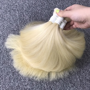Vente en gros 100% extensions de cheveux Remy doublement étirées non transformées couleur blonde cheveux humains en vrac de VQ Company - Product Image 2