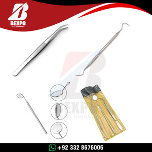 Instrumentos de Examen Dental de Acero Inoxidable de Alta Calidad, Kit Dental Básico de 3 Piezas, Kit de Higiene, Espejo, Explorador, Pinzas - Product Image 6