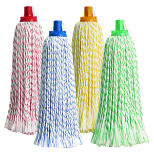 Recharge de tête de balai serpillère en coton robuste, réutilisable, pour nettoyage de sols industriels et commerciaux, auto-essorage, vente en gros usine - Product Image 5