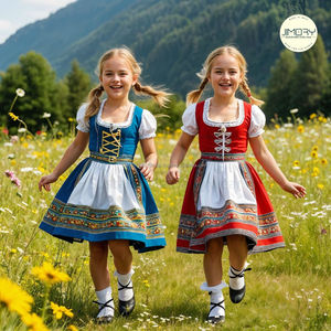 ชุดคอสตูม dirndl Oktoberfest, ชุดบาวาเรียสุดอินเทรนด์2025ชุดบาวาเรียสำหรับเด็กผู้หญิงเดรสเด็ก - Product Image 3