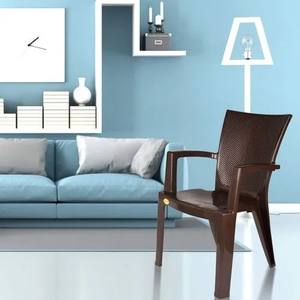 Chaise en plastique de qualité supérieure National The Boss, chaise robuste avec accoudoirs pour une utilisation en intérieur et en extérieur - Product Image 4