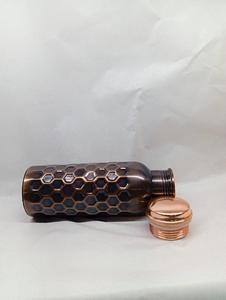 1000ml Pure Copper Eco-Friendly Sports Style Water <b>Bottle</b> India Ayurvedic Health Benefits Polished Decorative Yoga Gift Item - Product Image 3