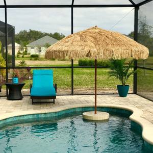 Parasol en paille de raphia pliable pour hôtel, piscine extérieure, jardin, plage tropicale, patio, réglable, décoration intérieure, fabriqué au Vietnam - Product Image 4