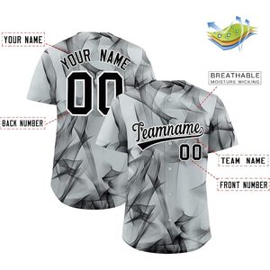 เสื้อเบสบอลแบบซับลิเมชั่นสั่งทำพิเศษ ชื่อทีม 00 โพลีเอสเตอร์ระบายอากาศได้ดี แขนสั้น สำหรับผู้ใหญ่ทุกเพศ ทุกฤดูกาล ชุดกีฬา - Product Image 2