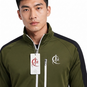 Veste de course pour homme, légère, en tissu performant, coupe-vent, fermeture éclair intégrale, panneaux respirants, flexible - Product Image 5
