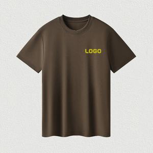 เสื้อยืดคอกลมทรงหลวม แขนสั้น ผ้าฝ้ายซูพีมา 100% คุณภาพสูง 210gsm เนื้อผ้าหรูหรา นุ่มลื่น เย็นสบาย ไม่ยับง่าย สำหรับผู้ชายและผู้หญิง - Product Image 1