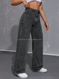 Pantalones Vaqueros Holgados para Mujer, Pantalones de Mezclilla de Pierna Ancha, Ajuste Holgado, Moda Urbana, Cómodos, Casuales, Pantalones de Mezclilla de Moda para Mujer - Product Image 5