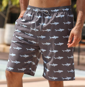 กางเกงชายหาดชายรุ่นใหม่ กางเกงว่ายน้ำสำหรับเล่นเซิร์ฟ ควบคุมความชื้น ใส่ได้ทั้งริมสระและชายหาด พร้อมปรับแต่งขนาดสำหรับผู้ใหญ่ - Product Image 3