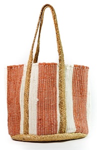 Sac seau messager Tyntra tendance 2026 en jute et perles, style bohème, écologique, pour femme, capacité 3L+, idéal pour la plage et les soirées branchées - Product Image 4