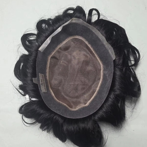 Perruque toupet en cheveux humains mono de qualité supérieure, origine Taz Hair Autriche, style Bangladesh, avec des ondulations naturelles et profondes - Product Image 1
