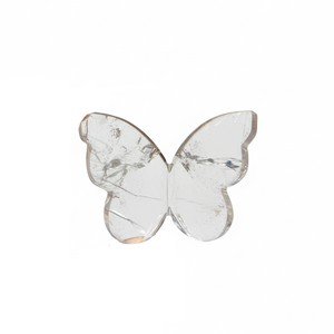 Vente en gros de cristal de quartz naturel, ailes de papillon 3D sculptées dans le cristal, pierre énergétique, spécimen minéral de guérison, décoration de bureau - Product Image 1