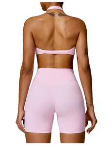 Soutien-gorge de sport de fitness rembourré réversible sans couture respirant pour femmes Style simple push-up pour la course et la gym - Product Image 3