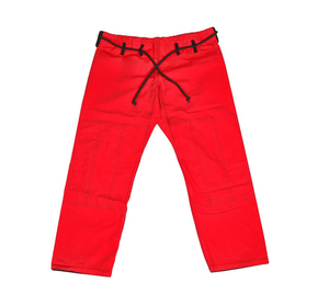 Shorts unisexes noirs avec cordon de serrage rose, coupe régulière, en spandex, séchage rapide, vêtements d'arts martiaux - Product Image 4