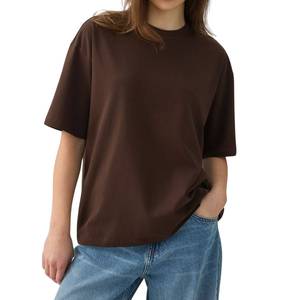 T-shirts en coton biologique pour femmes, doux, respirants, respectueux de la peau, vêtements décontractés, vente en gros - Product Image 5