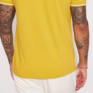 T-shirt décontracté / Conception de logo personnalisé, design élégant de haute qualité avec col rabattu, tissu doux, lavage vintage pour homme - Product Image 6