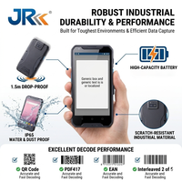 Terminal de données portable robuste Android 13 avec scanner de codes-barres, version 5.0 pouces, IP67, scanner d'inventaire intelligent, PDA JR-927M