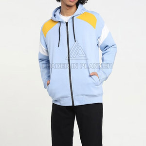 ออกแบบเสื้อฮู้ดซิปผู้ชายคุณภาพสูงสำหรับฤดูหนาว ผ้าฝ้ายฟลีซ 100% แห้งเร็ว ระบายอากาศได้ดี รับสั่งซื้อจำนวนมาก - Product Image 4