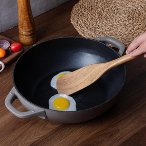 Wholesale Set of 2 Acacia Wooden Spatulas & <b>Spurtle</b> Long Handle Cooking Utensils for Cooking from Vietnam - Product Image 4
