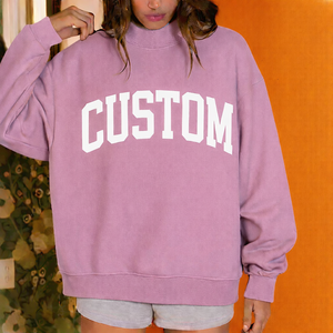 Sweat-shirt oversize à col montant pour femme, coupe ample et décontractée, matière douce, mode hiver - Product Image 4