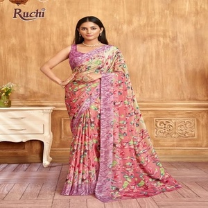 Alta demanda, último diseñador, peso ligero, Sari de rayón para damas, disponible a precio mayorista desde India - Product Image 6