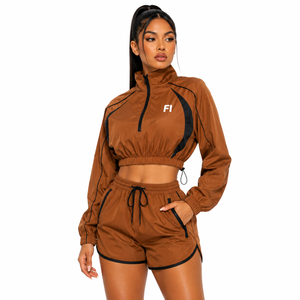 Conjunto de Chaqueta y Pantalones Cortos Impermeables de Nailon para Mujer, con Ribete Reflectante, Ligeros y de Secado Rápido, Chaquetas para Hombre - Product Image 1