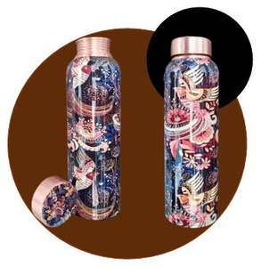 Botella de Agua de Cobre Puro Más Vendida, a Prueba de Fugas, Ayurvédica, para la Salud e Hidratación - Product Image 2