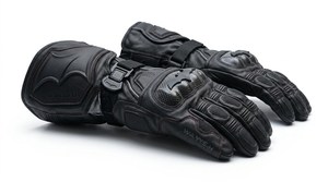 Leather Motorcycle Gloves | Armored Biker Gloves | Summer Handmade Unisex Protection <b>Gift</b> for Biker - Product Image 2