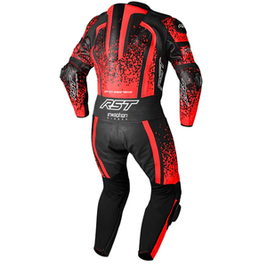 Custom made Men's Full Sleeve Motorcycle <b>Racing</b> Suit Black Red Leather Breathable One Piece All Seasons Motorbike Wear - Product Image 2