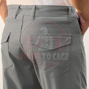 Pantalones Cargo para Hombre, Personalizados al por Mayor, Ligeros, Casuales, de Algodón, con Cintura Elástica Completa y Cordón Ajustable, 6 Bolsillos - Product Image 5