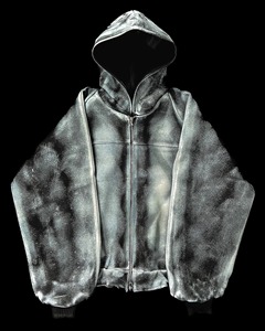 ZARSAH EXPORTS Survêtement unisexe à capuche, couleur unie, polyester/coton, écologique, coupe-vent, léger, coupe ample, pour l'automne - Product Image 3