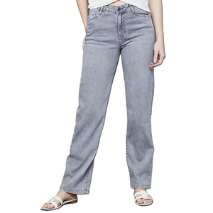 Women's Straight Fit High Rise <b>Jeans</b> Pant Flared <b>Jeans</b> High Waist - Product Image 1