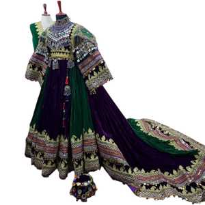 Traditional Afghani Bridal Casual <b>Dresses</b> Afghan <b>Wedding</b> Gown Hand Embroidered Formal Party Wear Custom Made Wholesale - Product Image 1