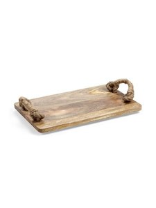 Bandejas decorativas de madera de diseño artesanal, bandeja de madera para servir con asa, a un precio muy bueno de fábrica. - Product Image 6